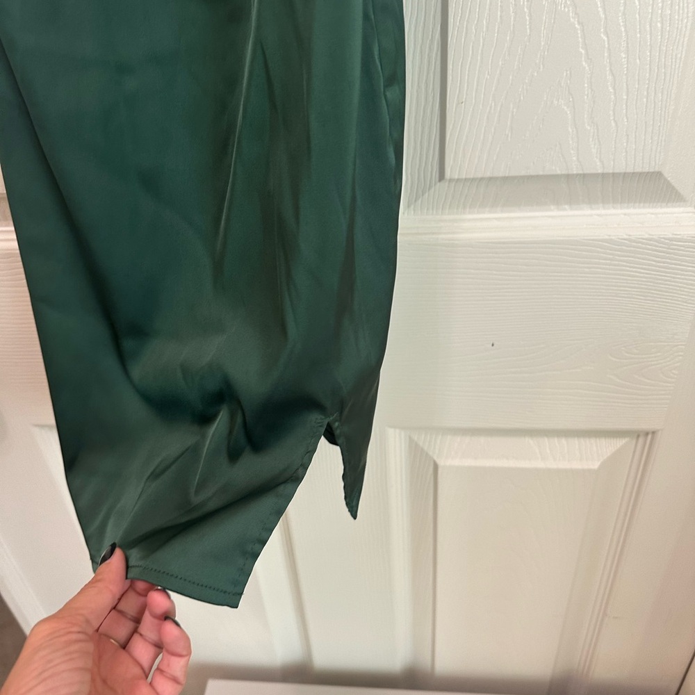 Green Slip Dress - Picture 3 of 6